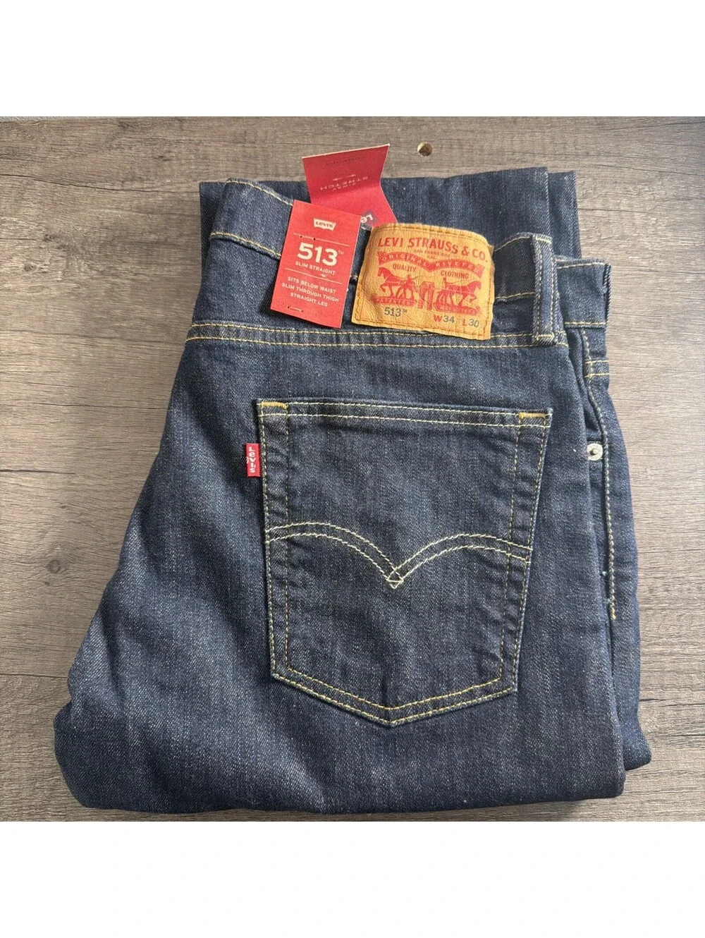 Levi's Men's 513 Slim Straight Jeans Bastion 34W x 30L 085130183
